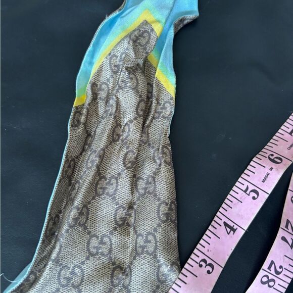 GUCCI Scarf Neck Bow headband Banana Cat Rainbow scarf Celeste Bandeau accessory - Picture 4 of 10